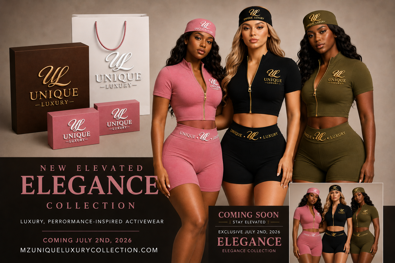 New Elevated Elegance Set- Black